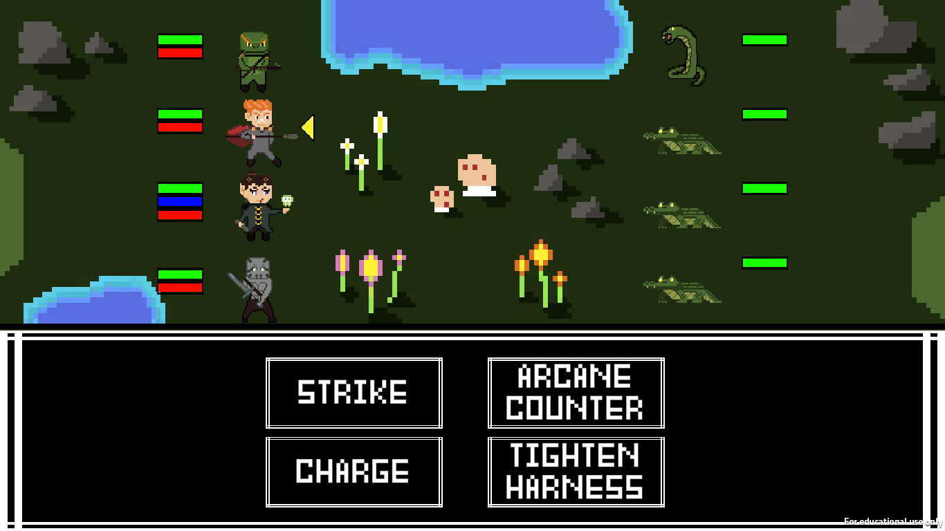 Combat in swamp biome