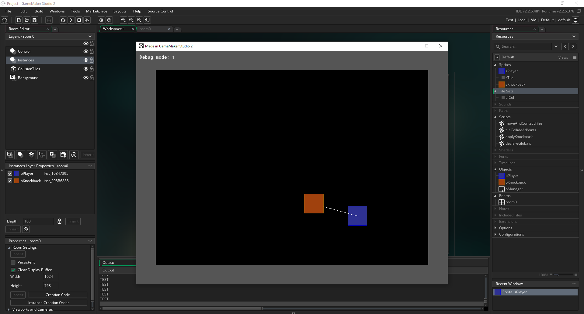 First Movement and Collision