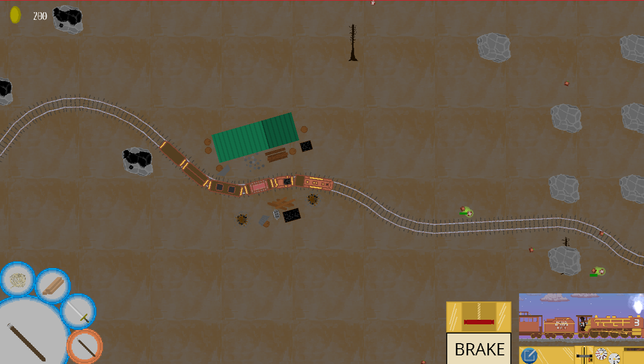 Burnt Forest Biome With Trading Post