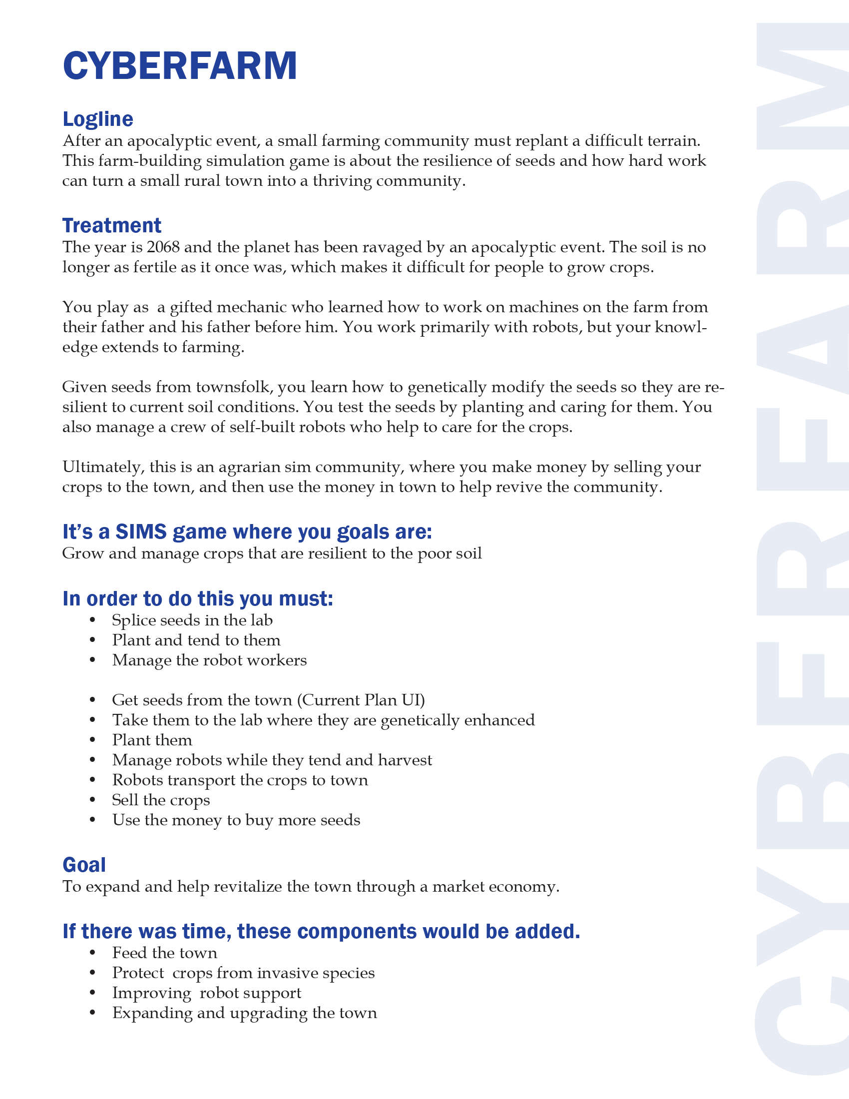 CyberFarm_Logline_Treatment