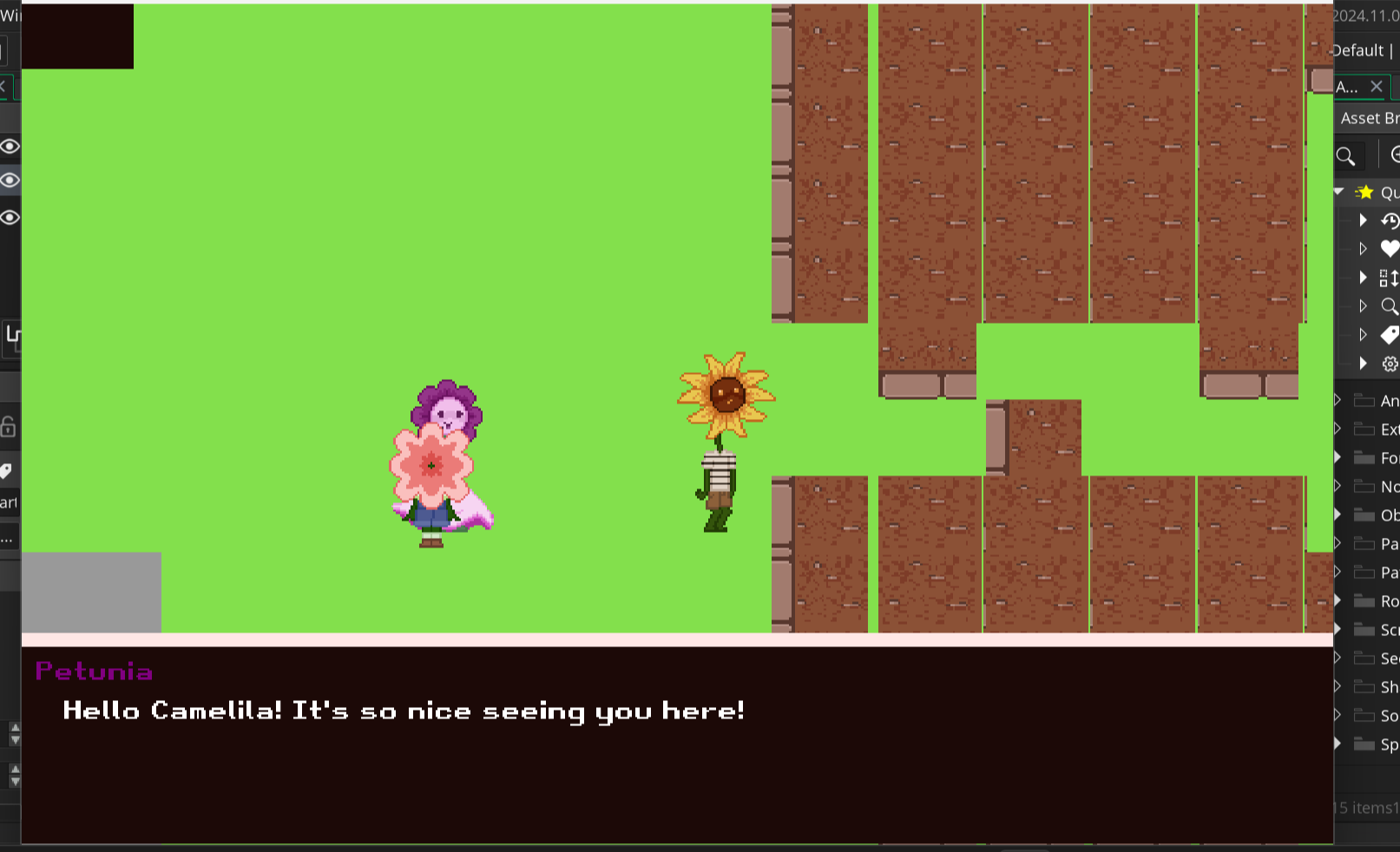 an early version of the main map