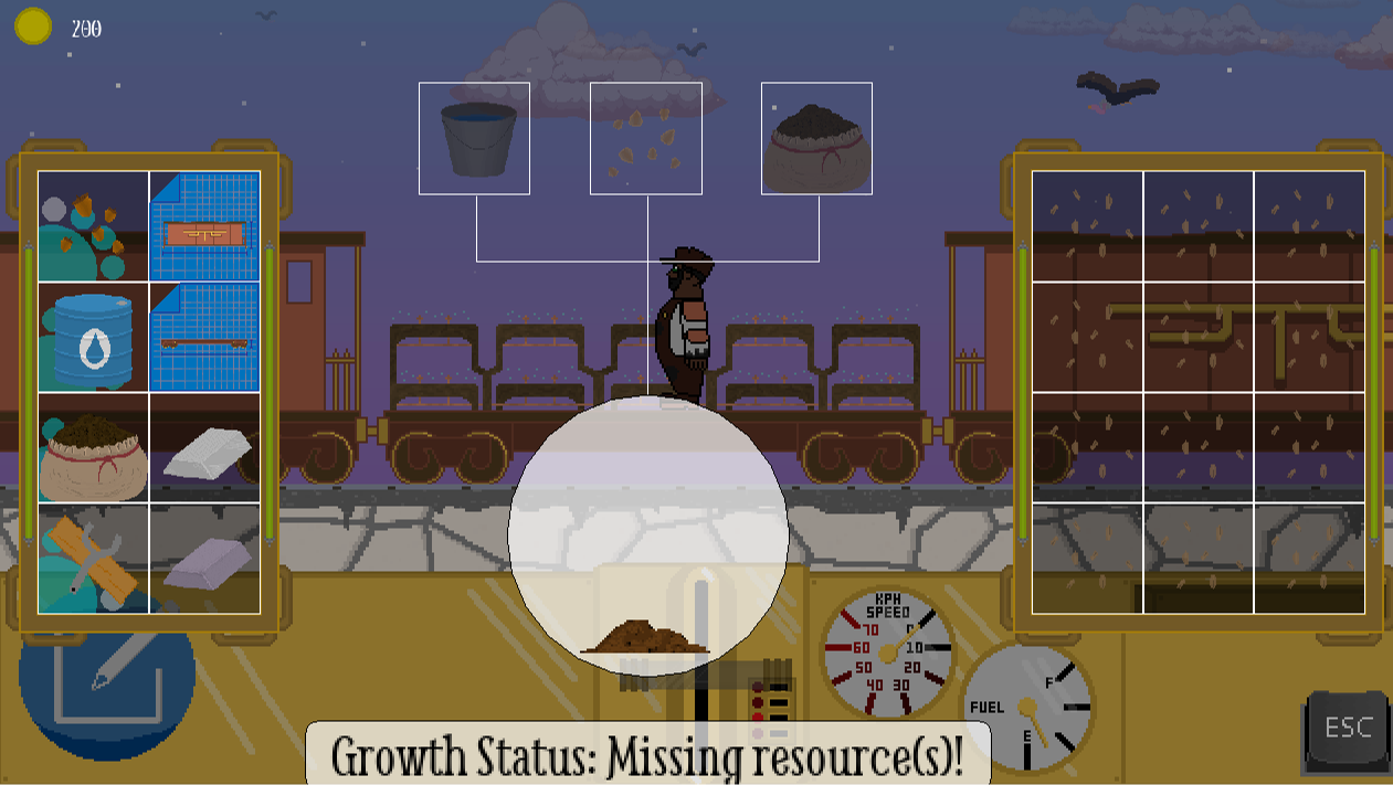 The UI for the Farm Cart