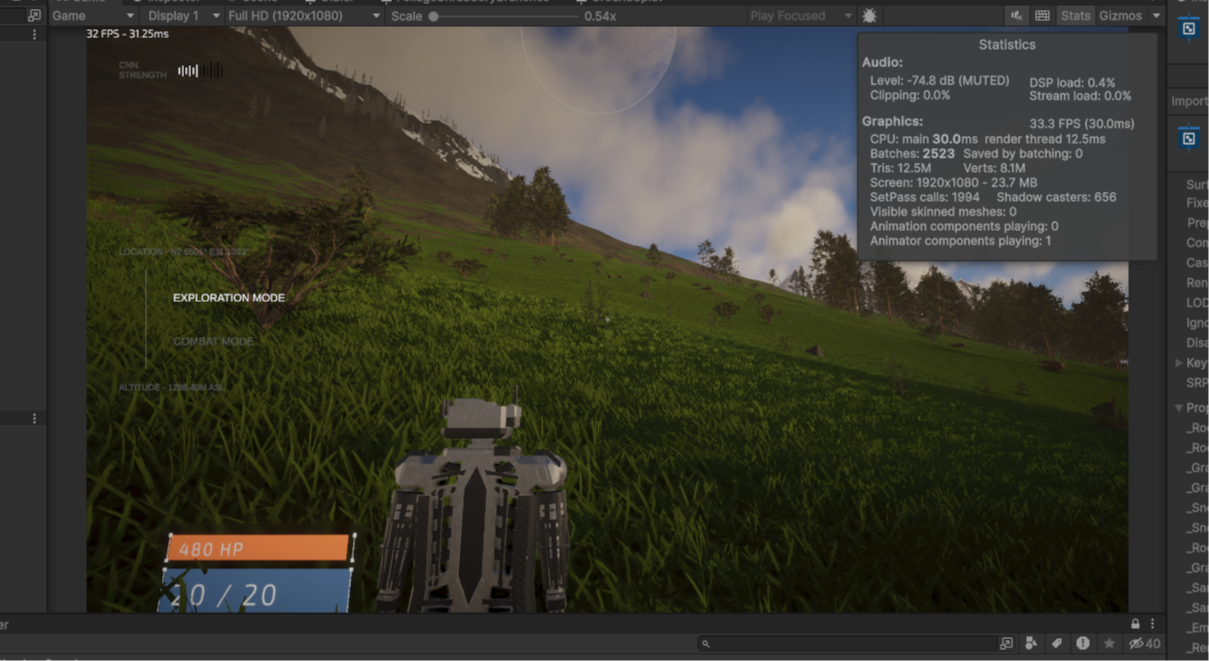 Unity Testing Screenshot