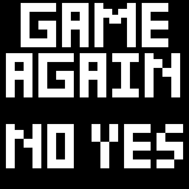 GAME OVER YES ANIMATION