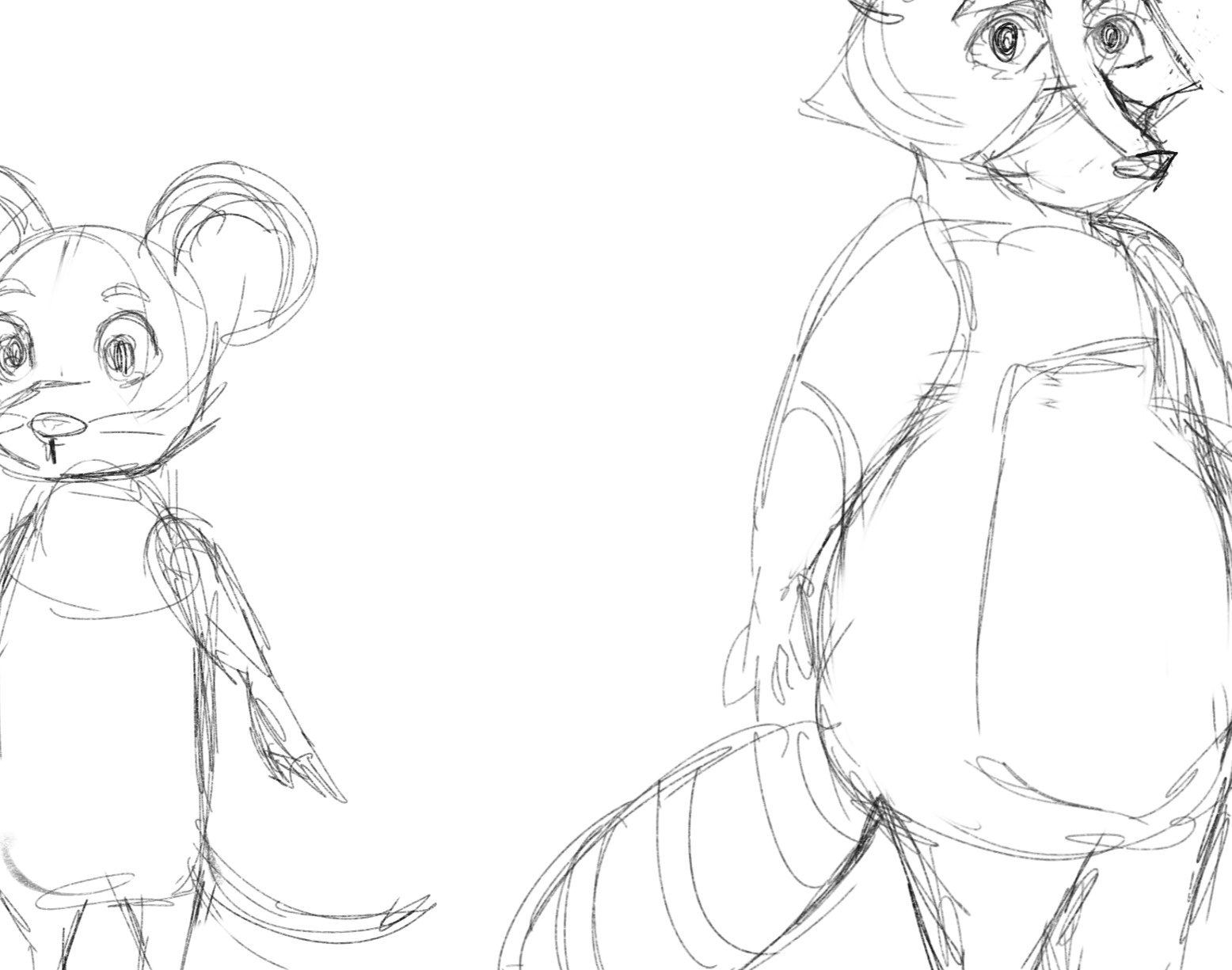 Main Character and Flame Flake Concept Art