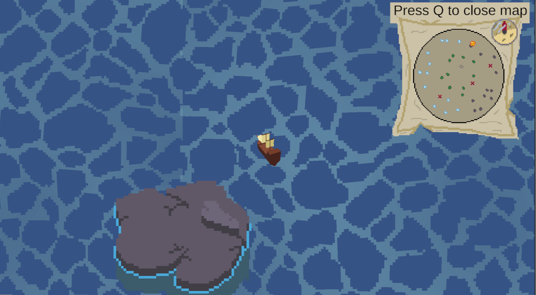Dangerous passage through rougher waters