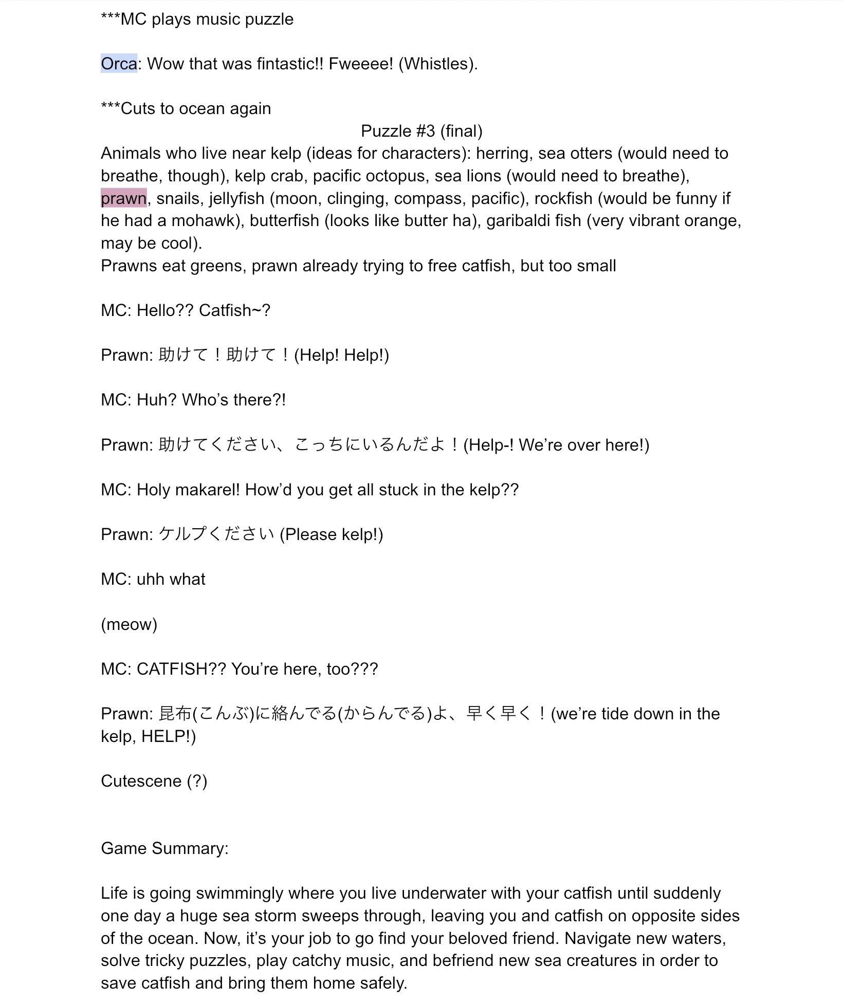 Game Dialogue 3
