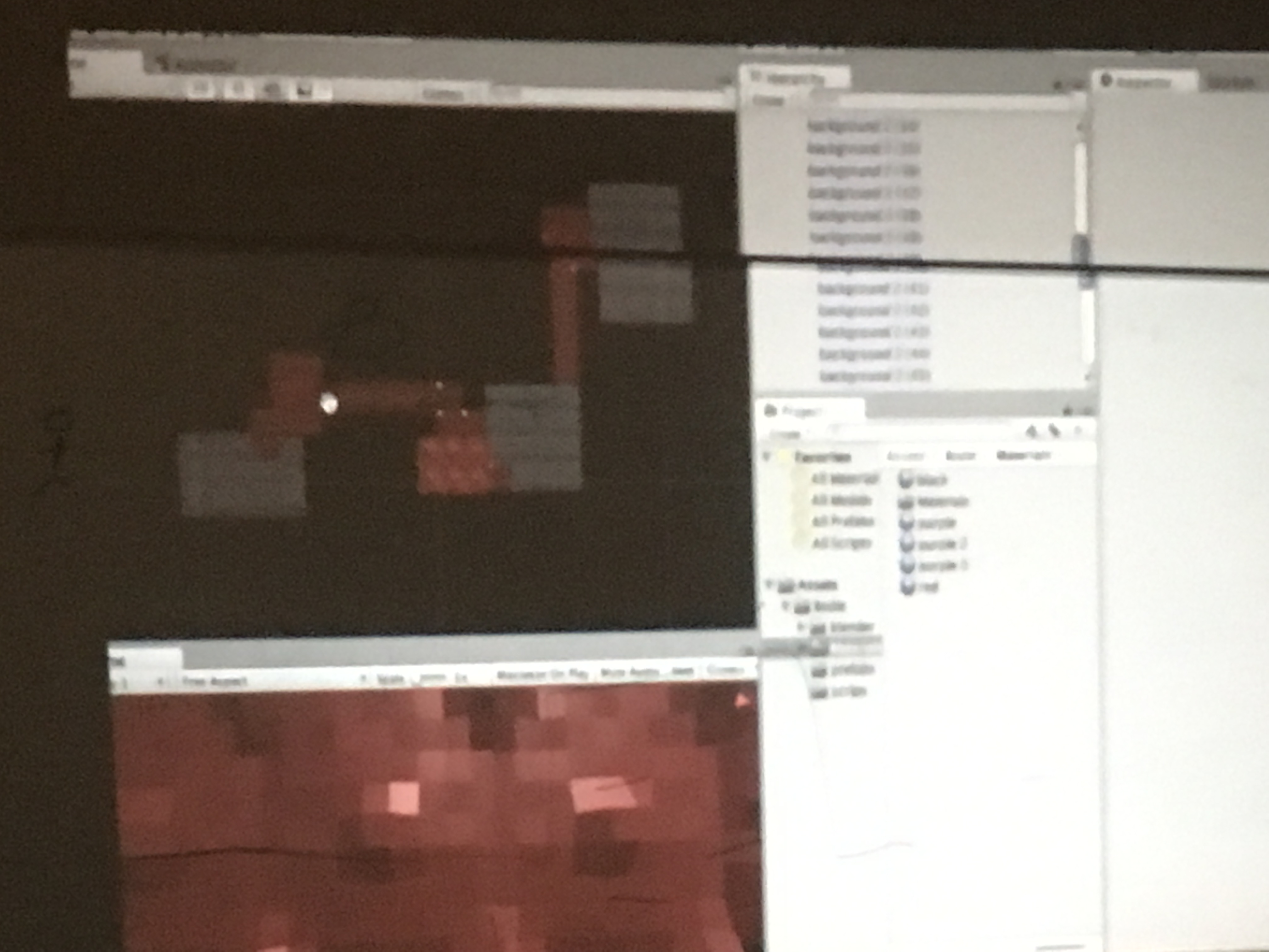 Screenshot of set design in Unity by Bodie