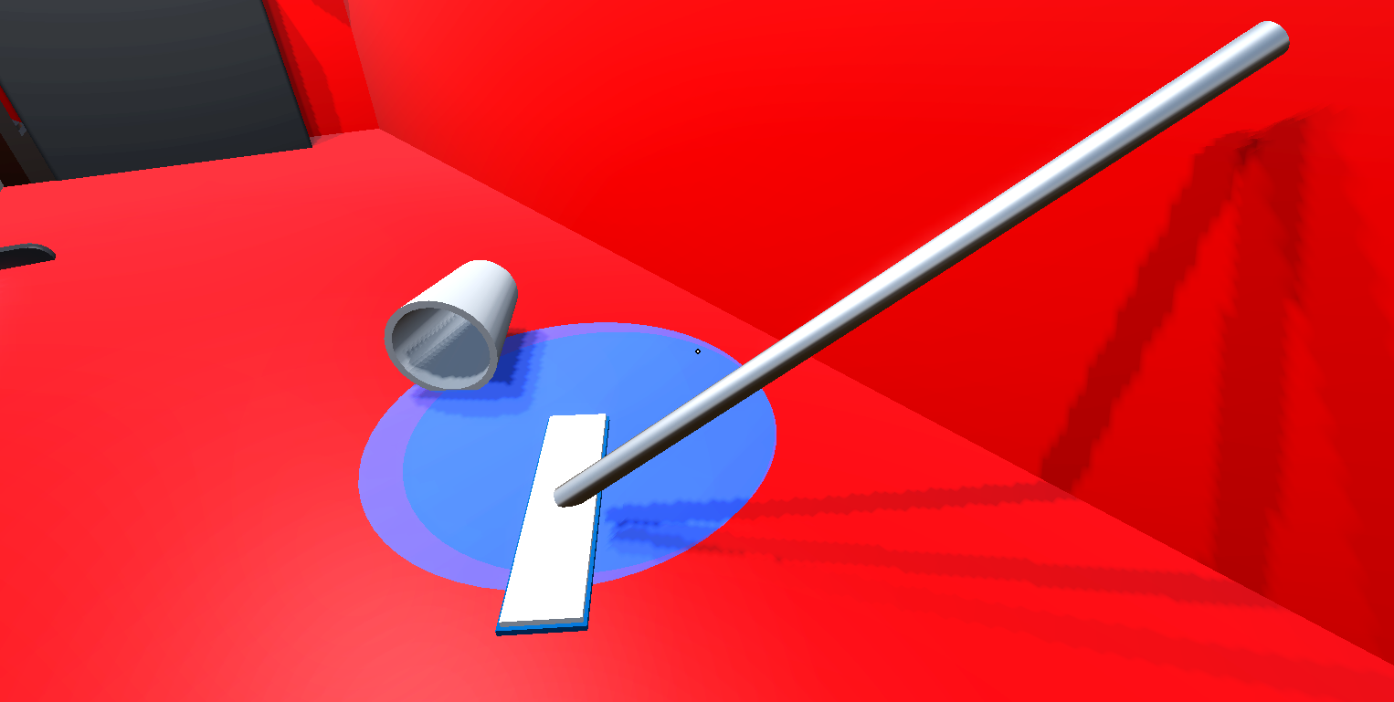 A spill being mopped