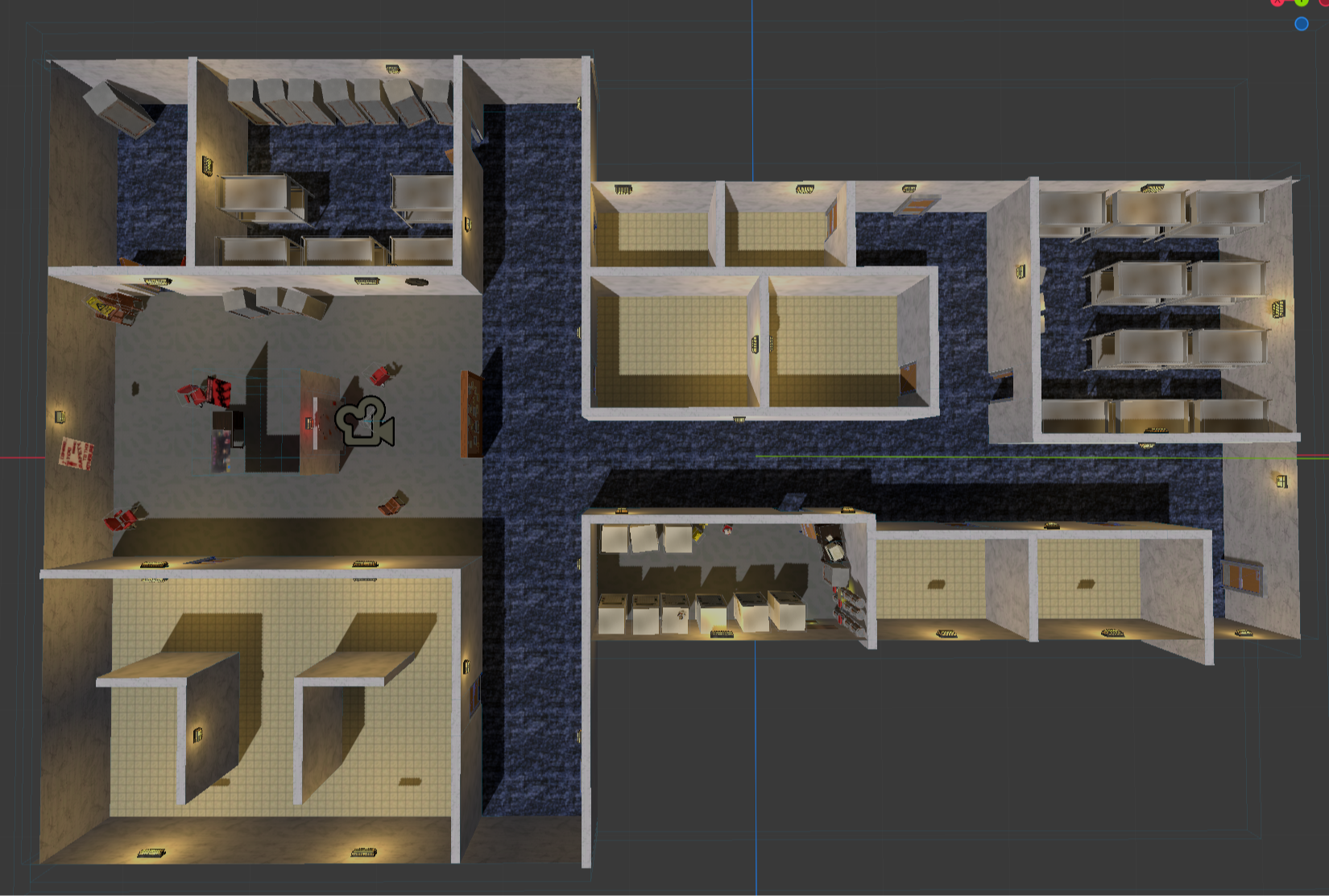 Facility Main Floor 2 In Engine Top Down View