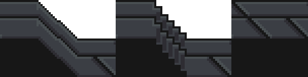 Floor/stair/ramp tile set