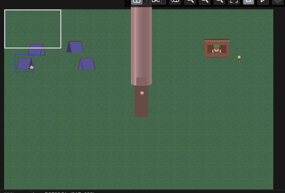 an early version of the bottom floor