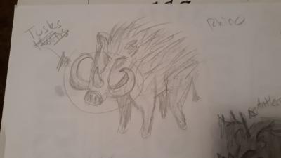 Creature Concept  001- Boar
