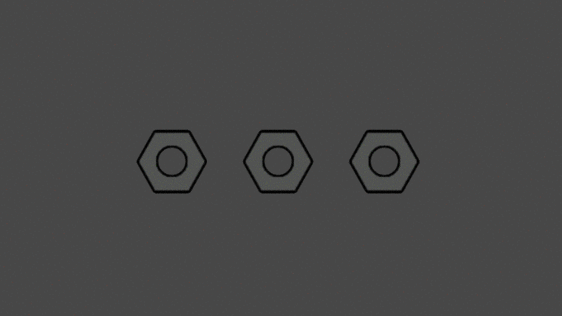 Spinning Nut Animation