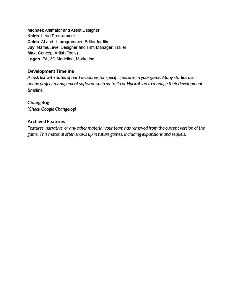 Somebody Game Desgin Document Pg 7