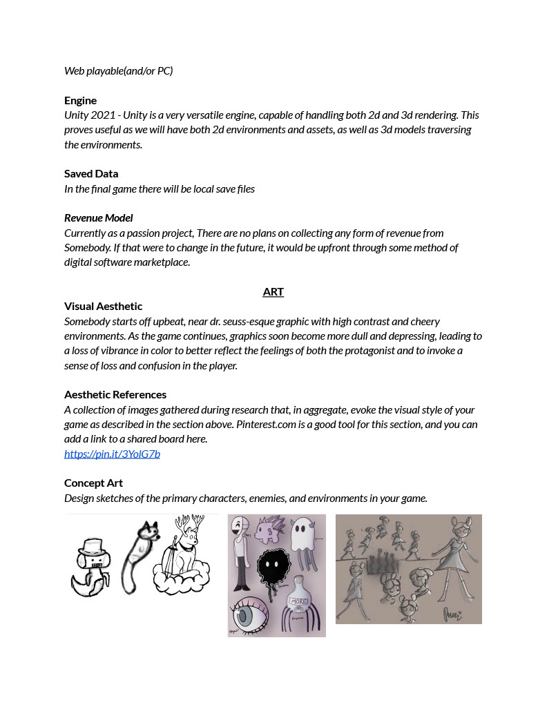 Somebody Game Desgin Document pg4