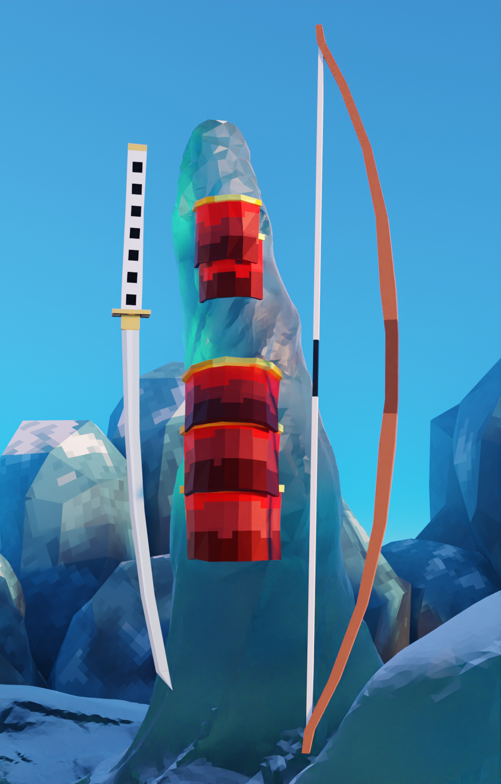 Render of the equipment used in-game