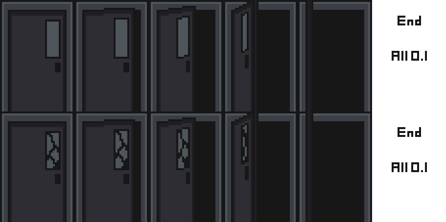 Door sprite sheet