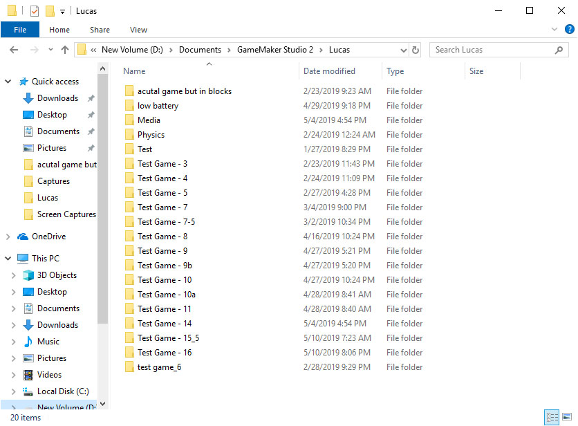 Different Versions of Game