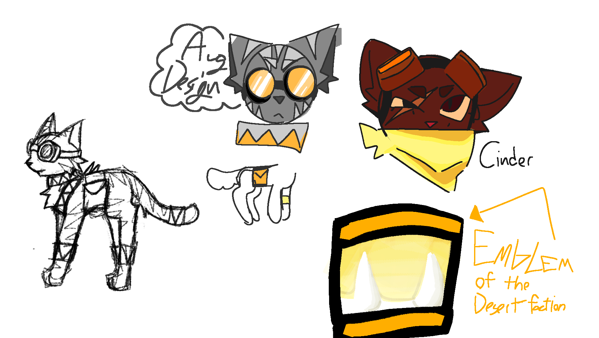 Desert Enemies Concepts (Leader + Goons)