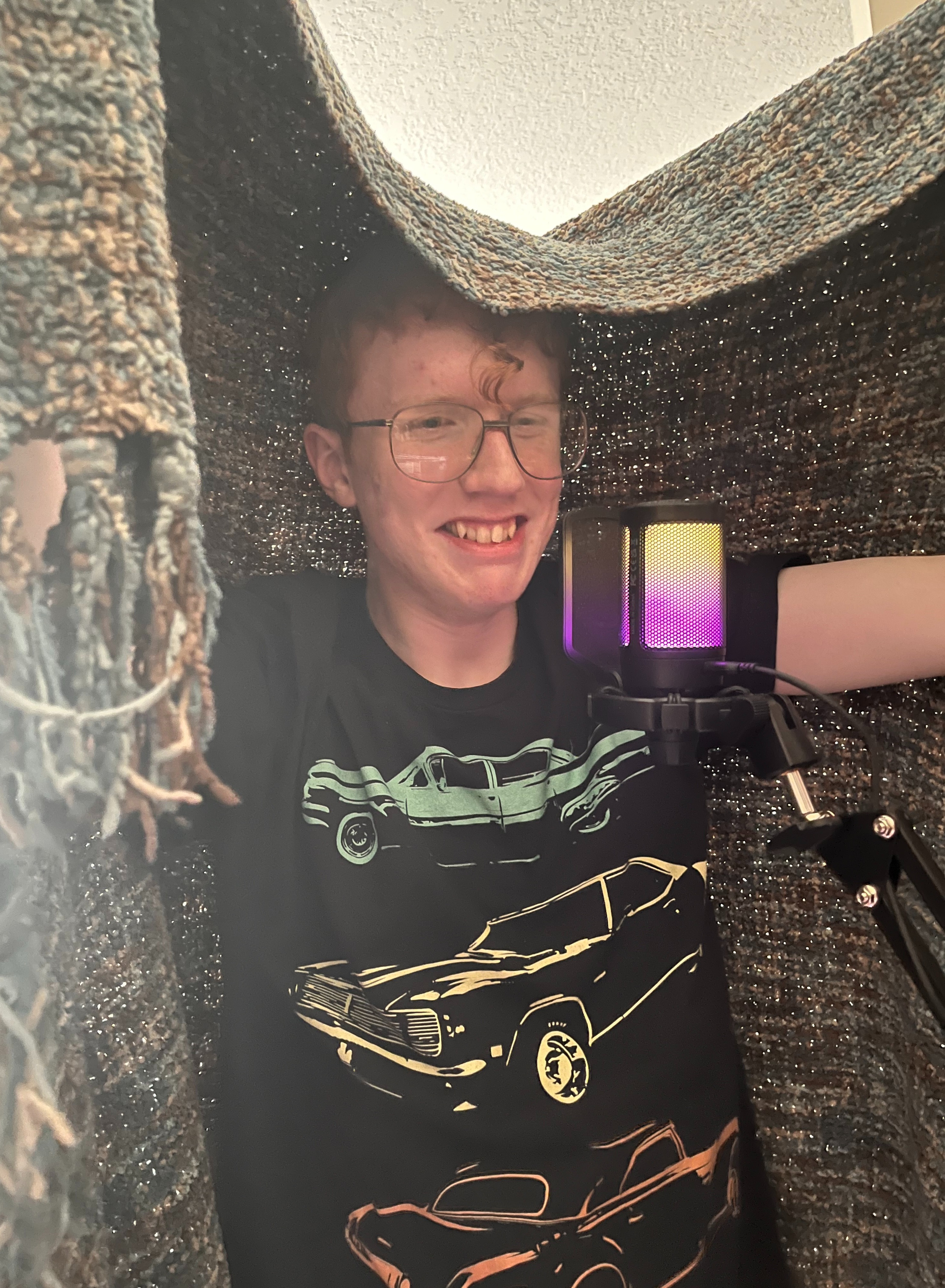 Connor recording the captains voice lines