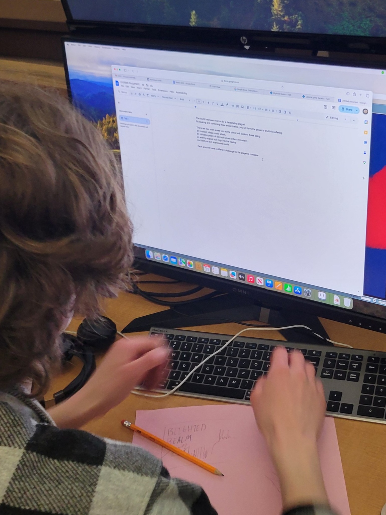 Henry hard at work on the tms website