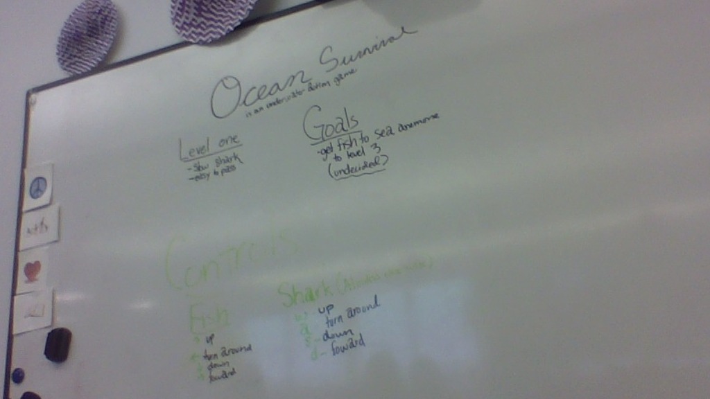 Ocean Survival White Board