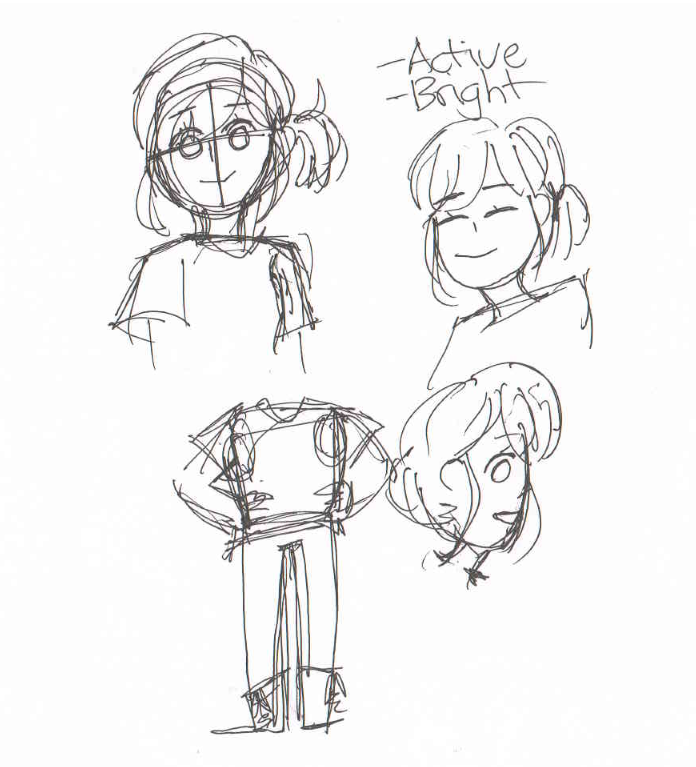 Main Chracter Rough Sketch