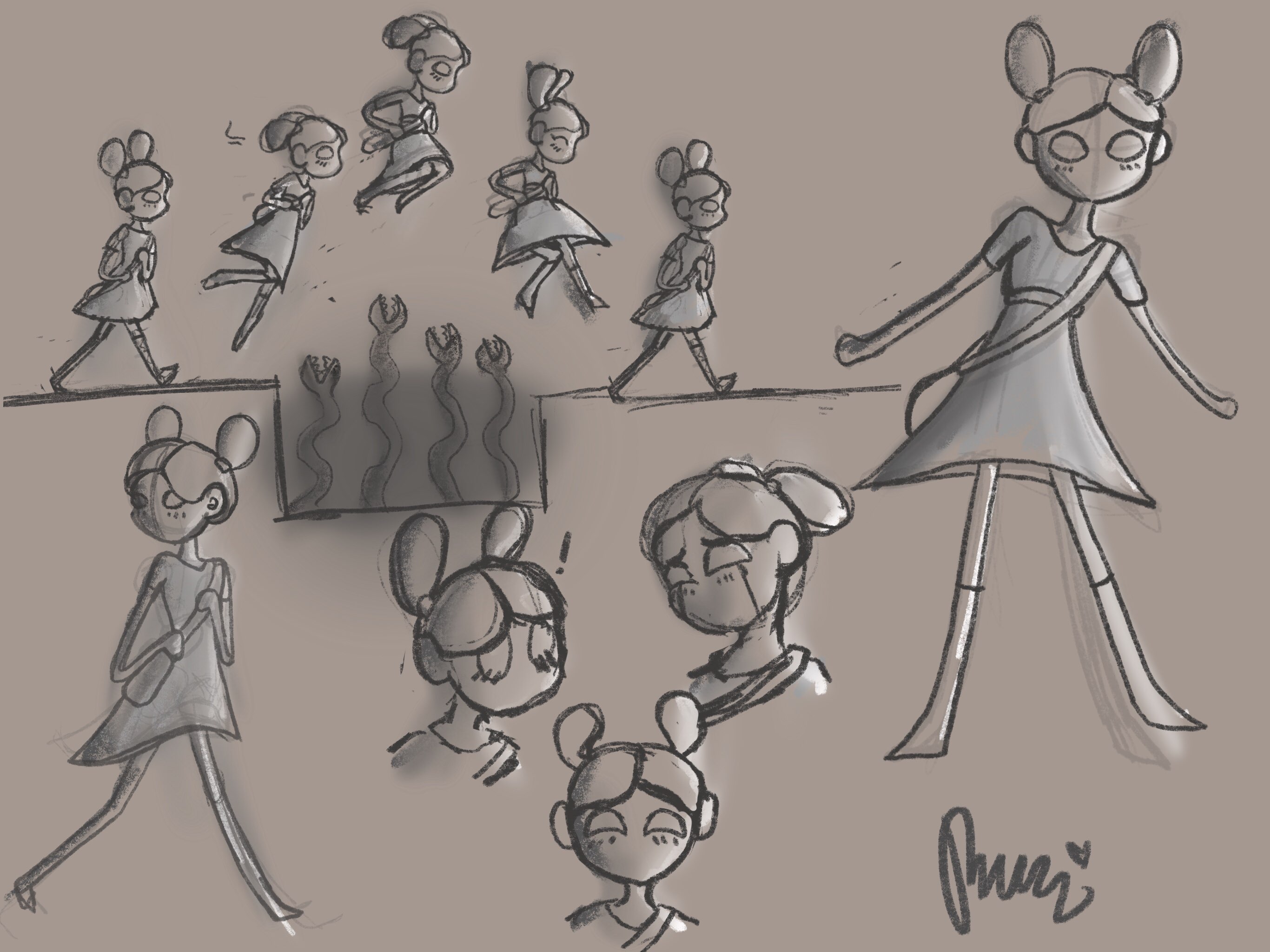 First Girl Concept Art