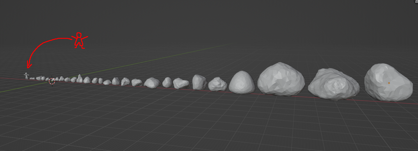 Making rocks (astronaut for scale)