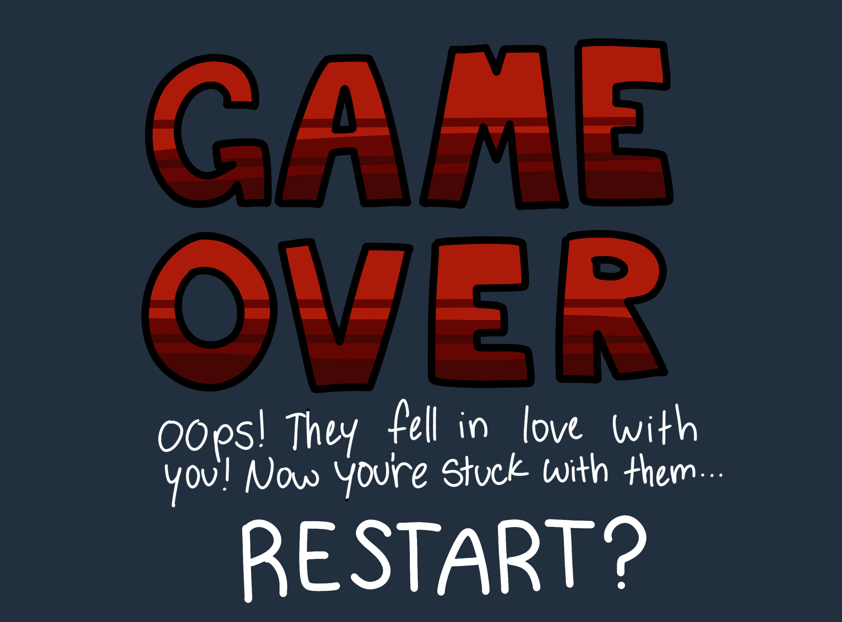 Game over screen