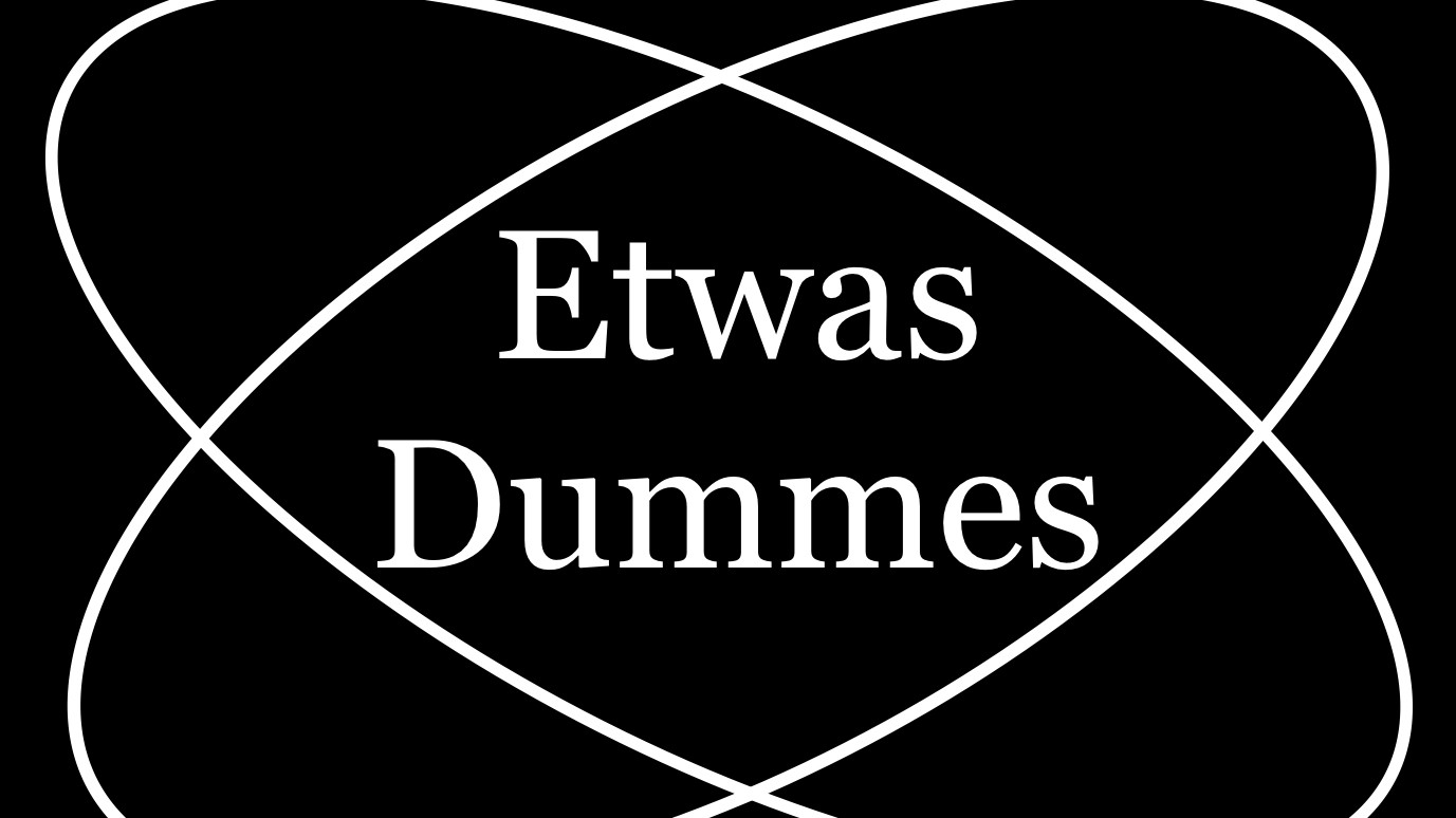 Cover image for Etwas Dummes