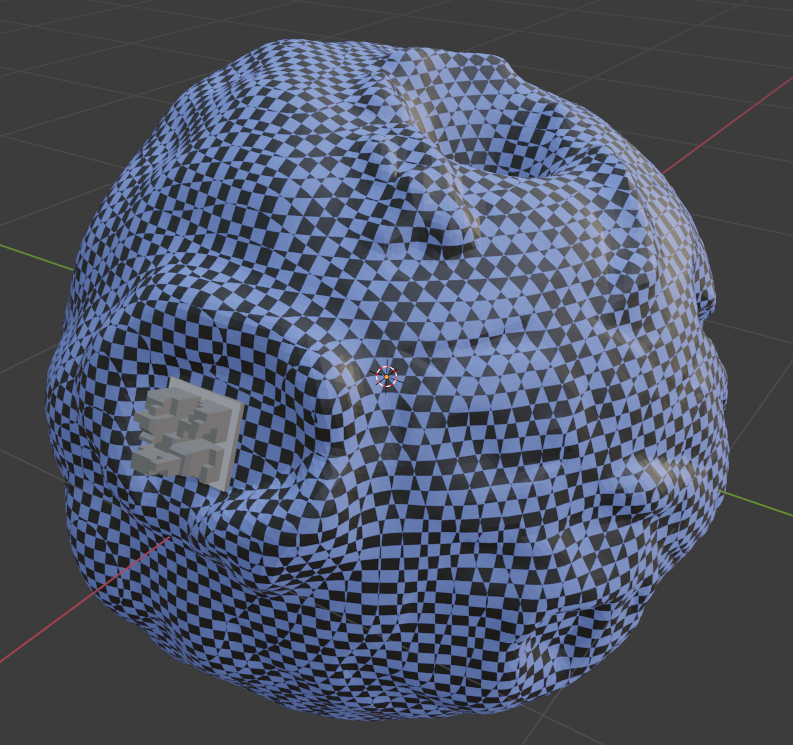 Spherical gravity and planet generation test