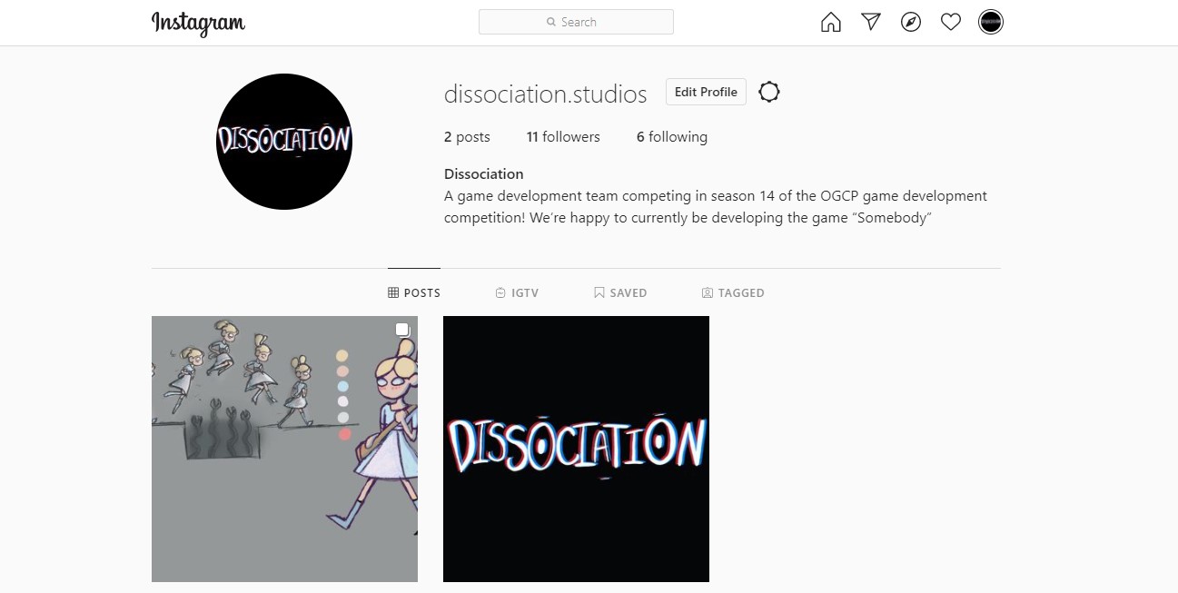 Dissociation Instagram