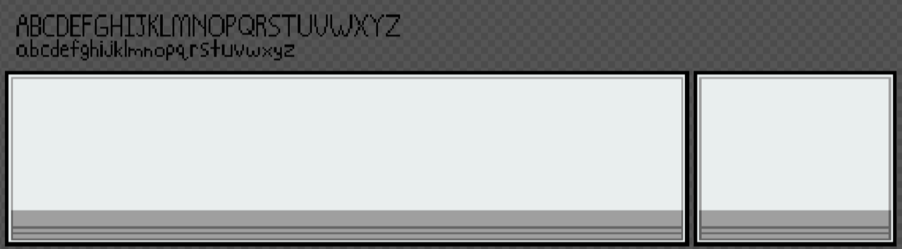 Custom 16-bit font and Text box design