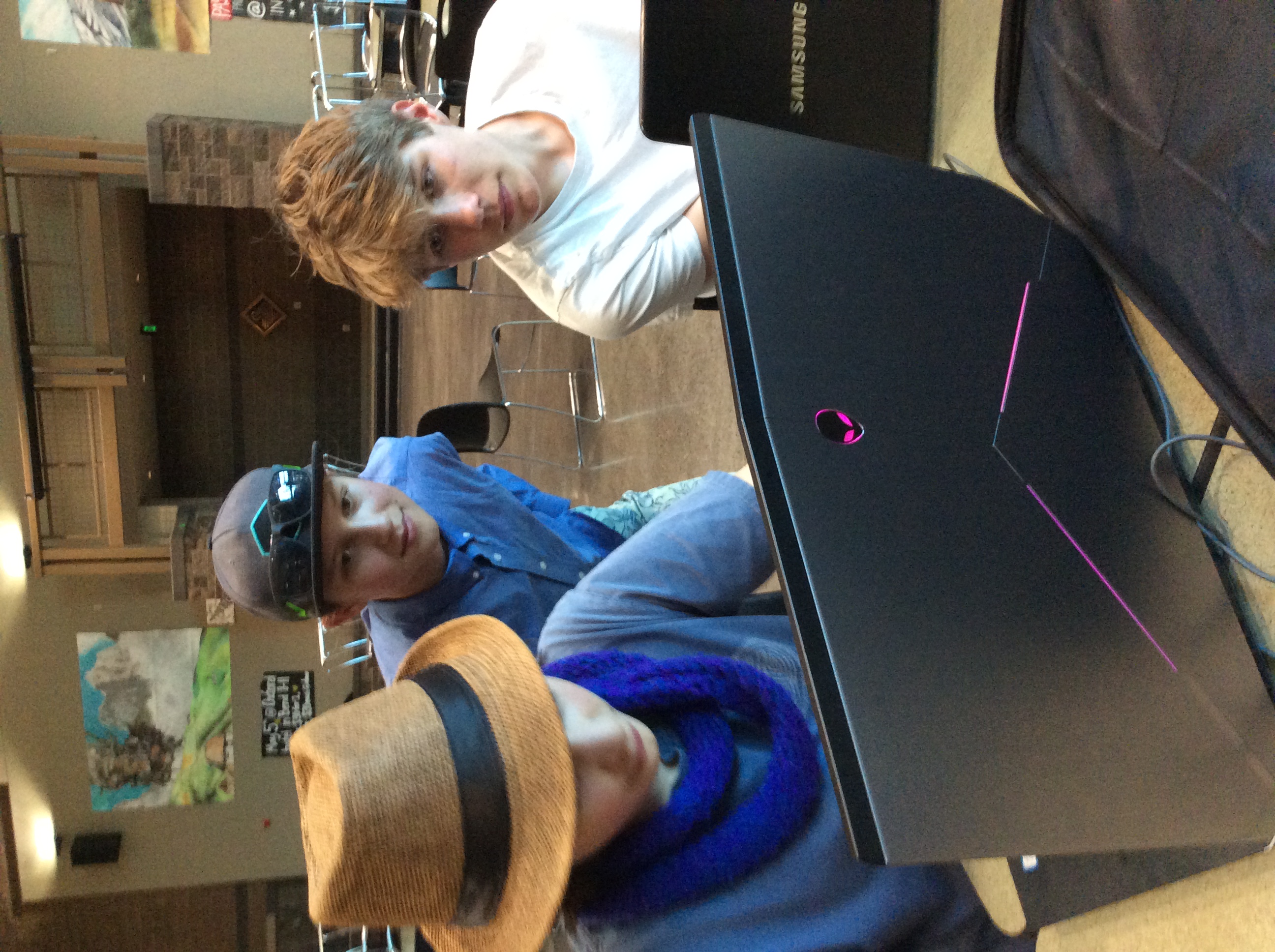 Matthew beta tests the game that Grey programmed, Bodie wrote the game's story