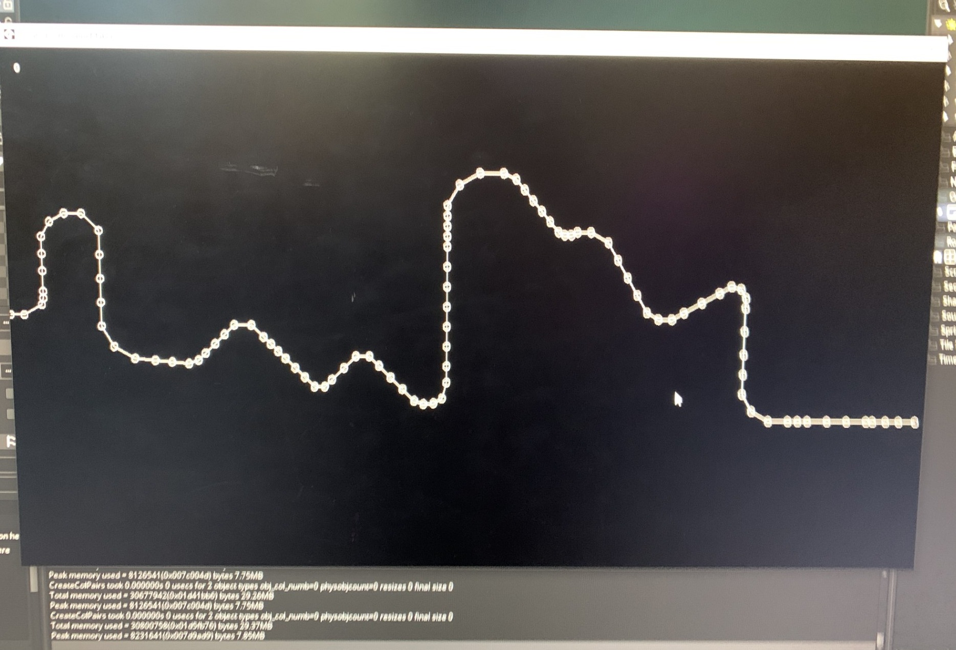 The first coded test of track generation