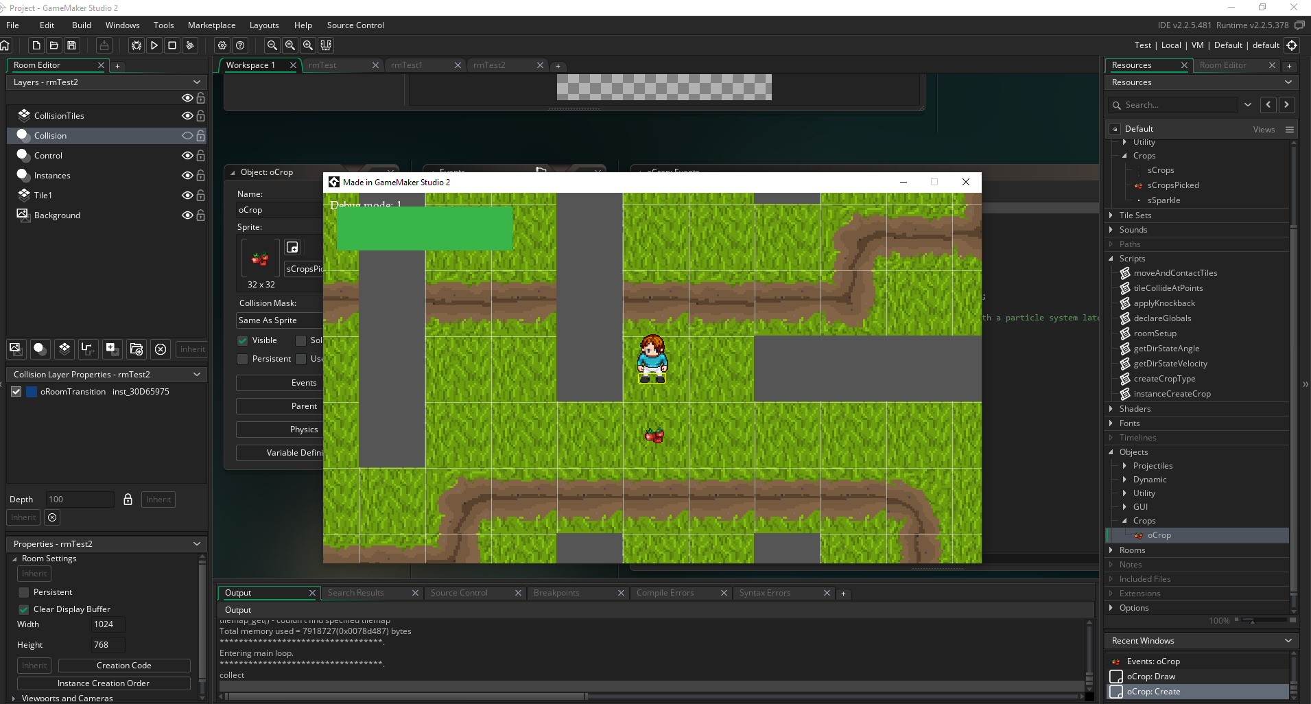 New Plant Debug Mode