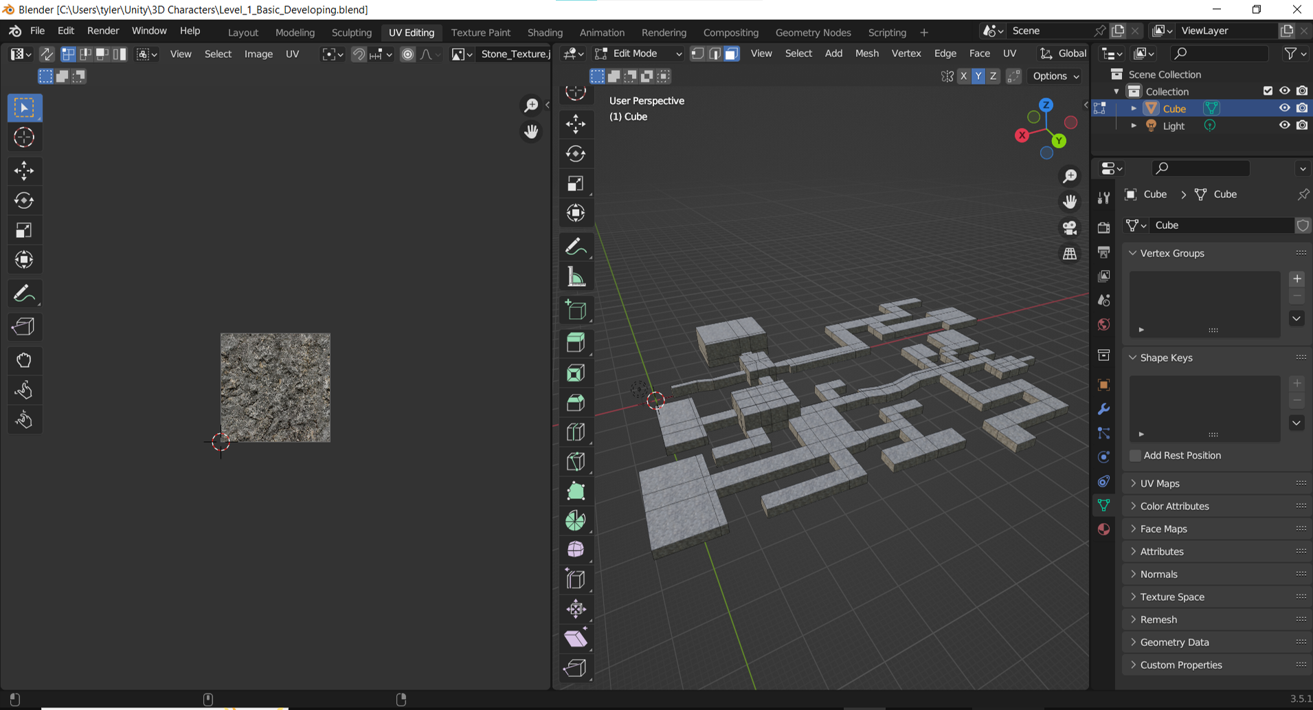 Mapping the textures