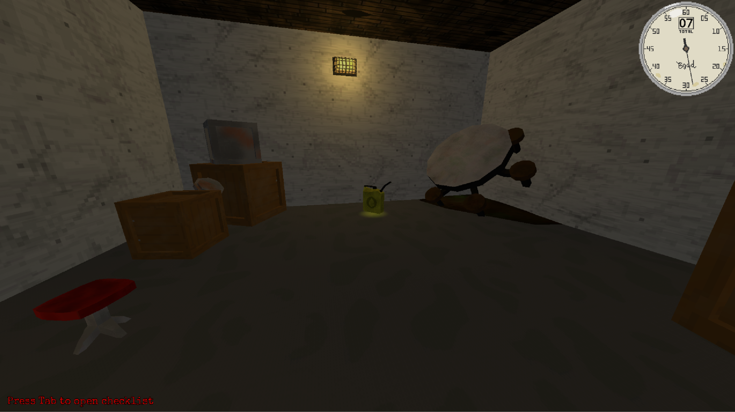 The Fuel Can Part waits to be picked up