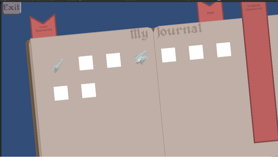 Journal - Weapons Discovered