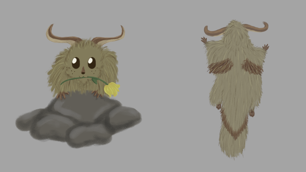 Creature Concept (Colored) - Flying Cotton