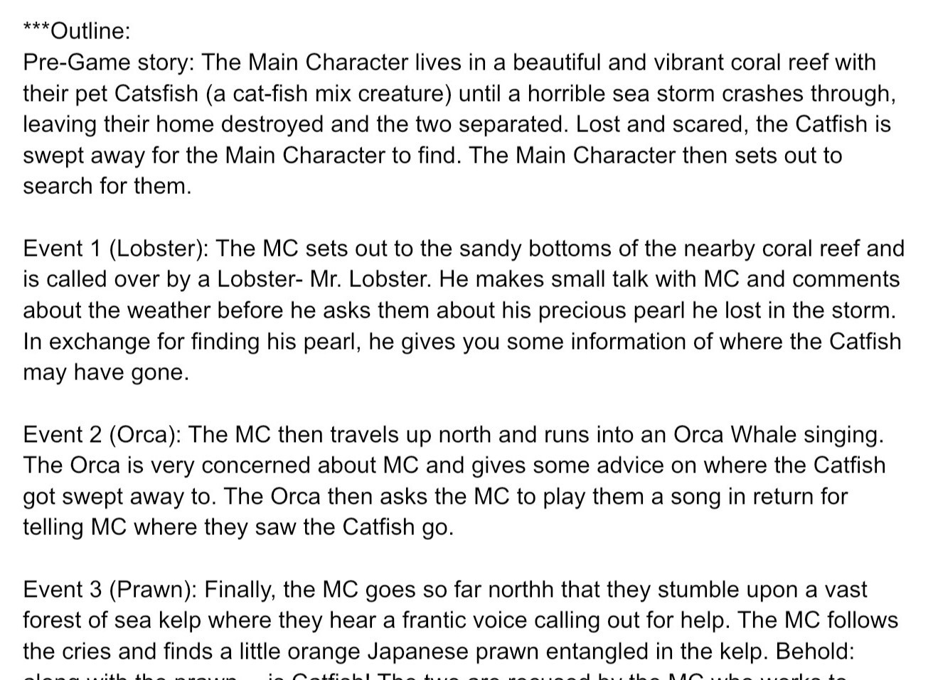 Story Outline