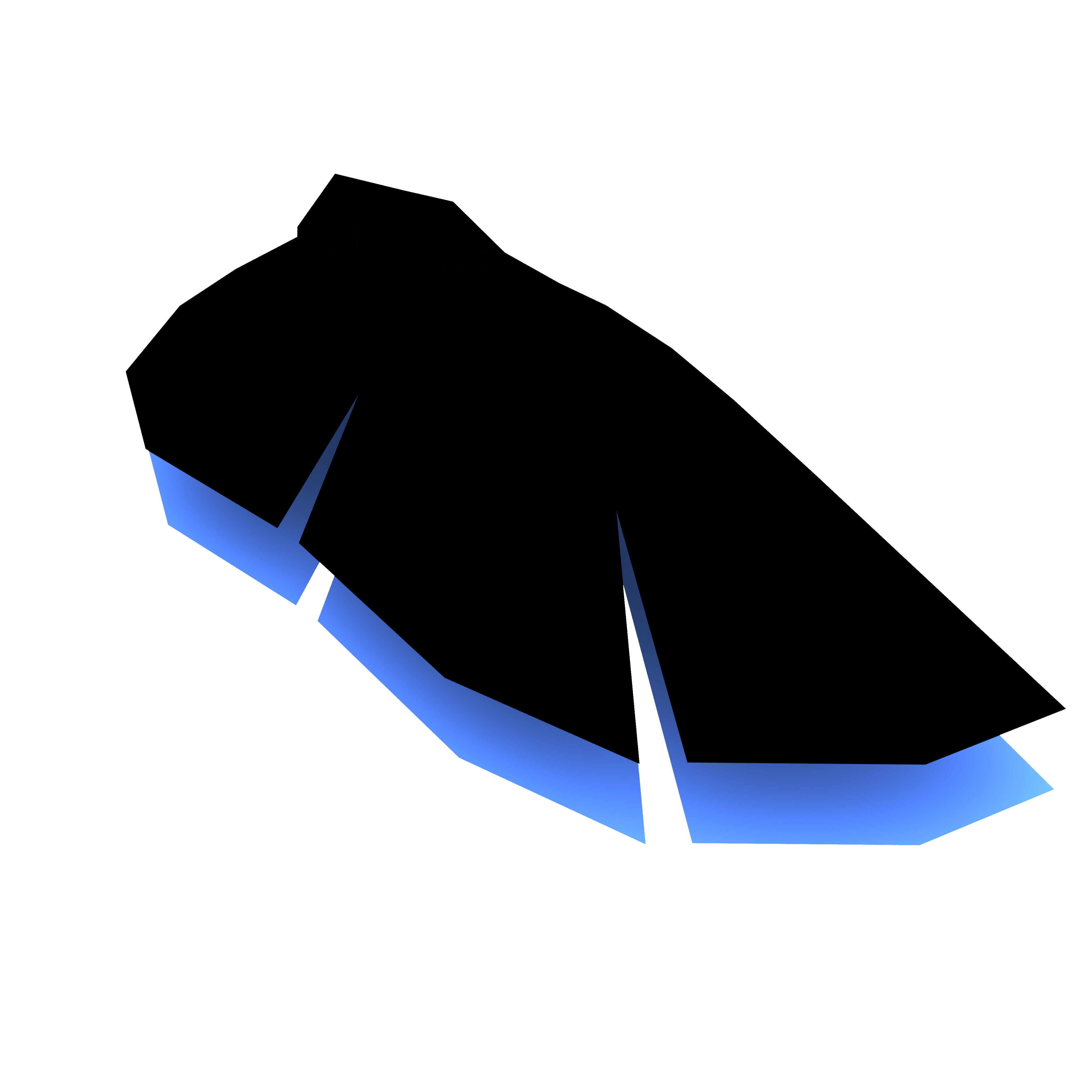 shading test while modeling the wing