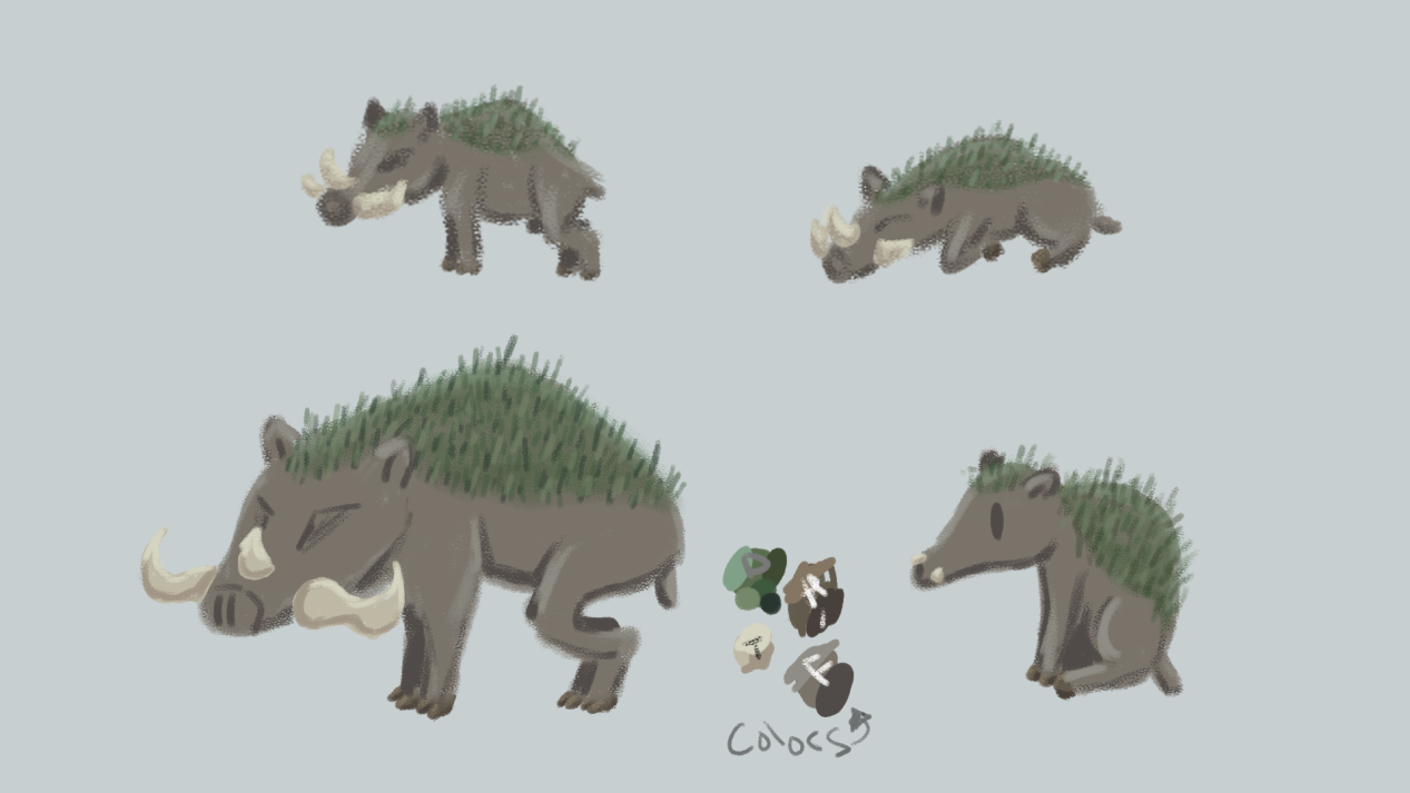 Creature Concept (Colored) - Boar